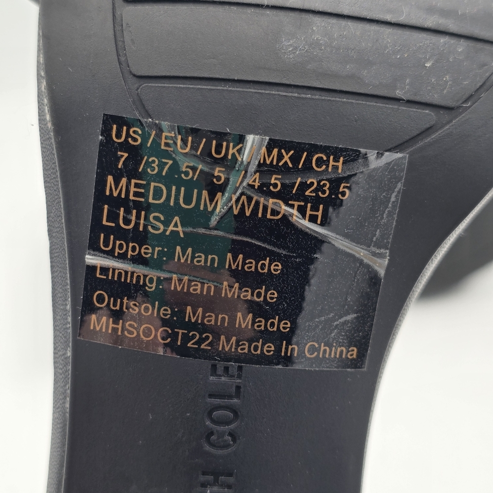 Like New Kenneth Cole New York Luisa Block Heel Ankle Strap Sandals - Picture 15 of 16
